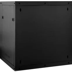 vidaXL Armario de red con almacenamiento 60 x 45 x 65 cm Acero Negro Clearance