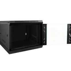 vidaXL Electrónica-Armario de red con almacenamiento 53 x 60 x 45 cm Acero
