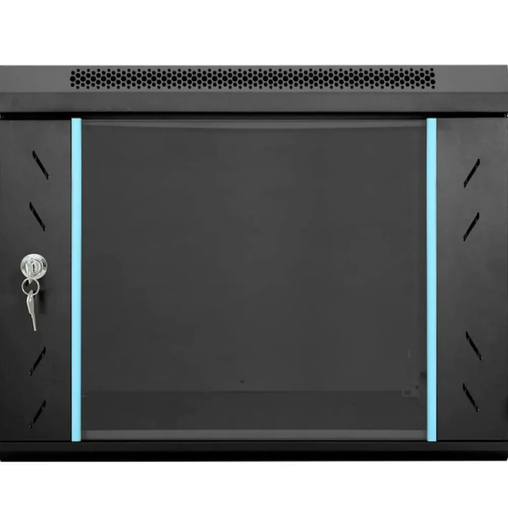 vidaXL Electrónica-Armario de red con almacenamiento 53 x 60 x 45 cm Acero