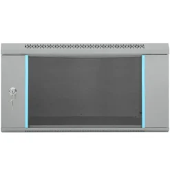 vidaXL Armario de red con almacenamiento 60 x 60 x 35 cm Acero Gris New