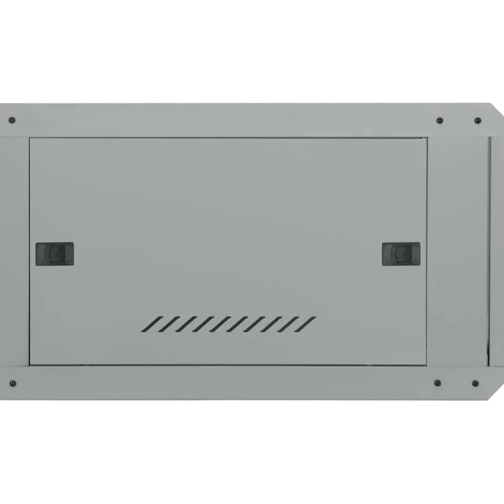 vidaXL Armario de red con almacenamiento 60 x 60 x 35 cm Acero Gris New