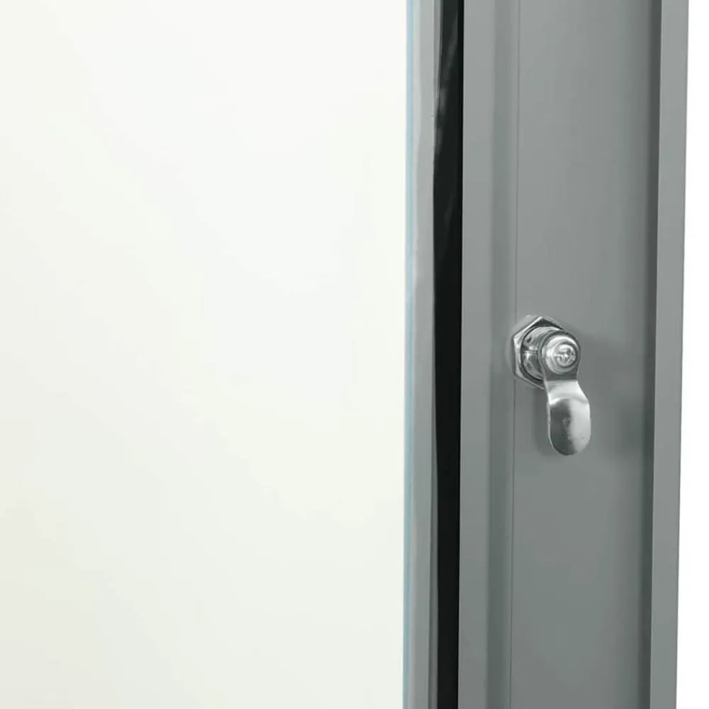 vidaXL Armario de red con almacenamiento 60 x 60 x 35 cm Acero Gris New