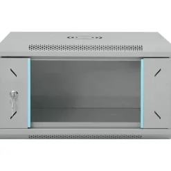 vidaXL Armario de red con almacenamiento 53 x 45 x 30 cm Acero Gris Online