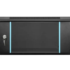 vidaXL Armario de red con almacenamiento 53 x 60 x 30 cm Acero Negro New