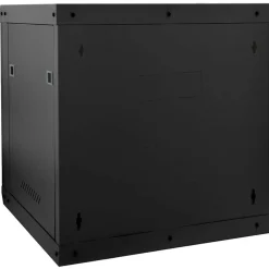 vidaXL Armario de red con almacenamiento 53 x 60 x 60 cm Acero Negro Hot