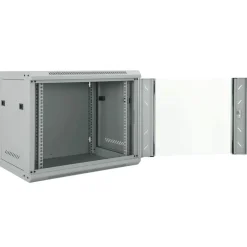 vidaXL Electrónica-Armario de red con almacenamiento 60 x 45 x 50 cm Acero