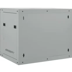 vidaXL Electrónica-Armario de red con almacenamiento 60 x 45 x 50 cm Acero