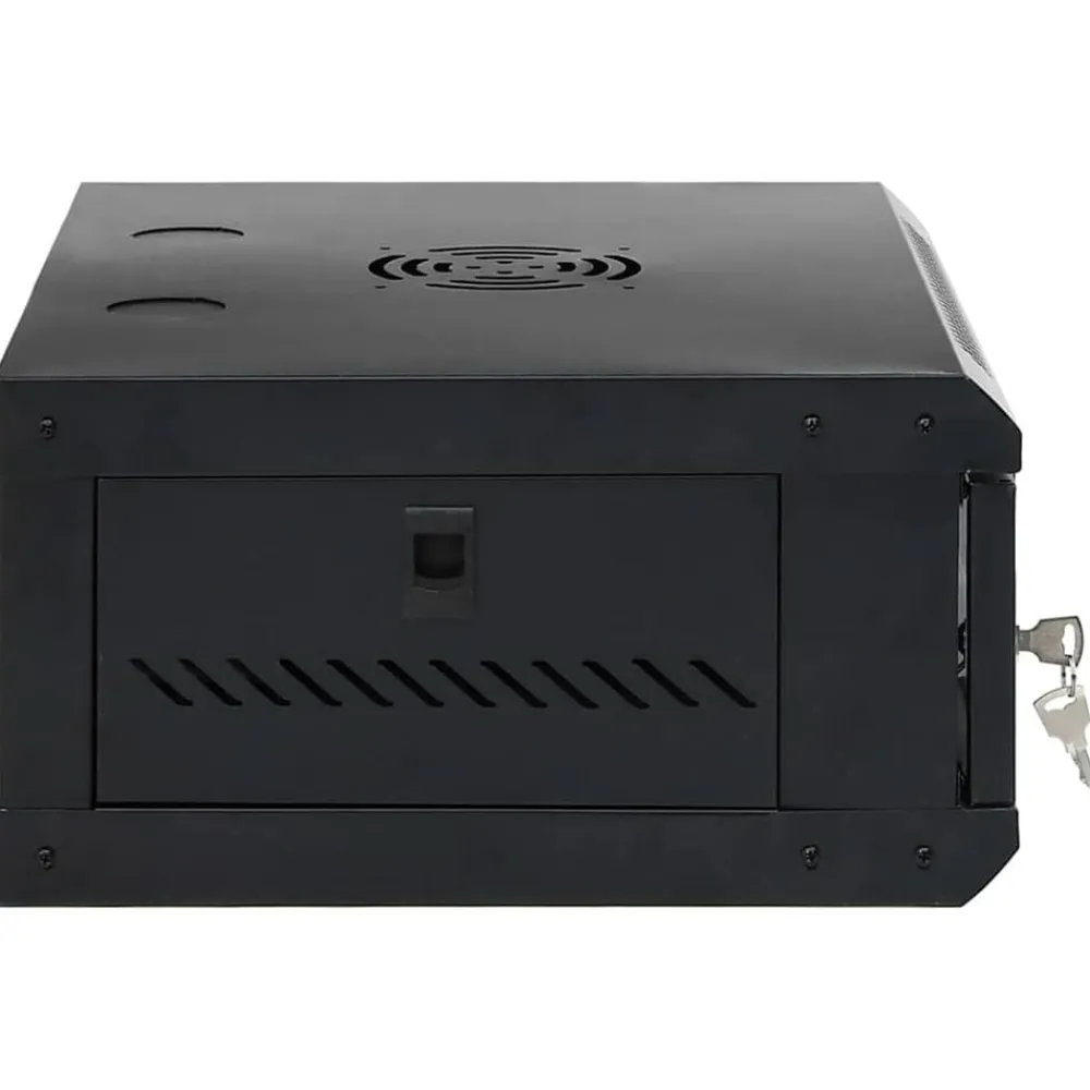 vidaXL Electrónica-Armario de red con almacenamiento 53 x 45 x 21 cm Acero