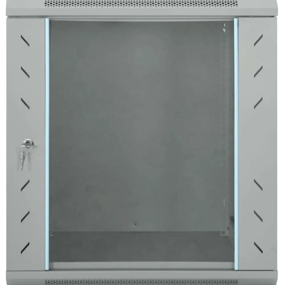 vidaXL Armario de red con almacenamiento 60 x 60 x 65 cm Acero Gris