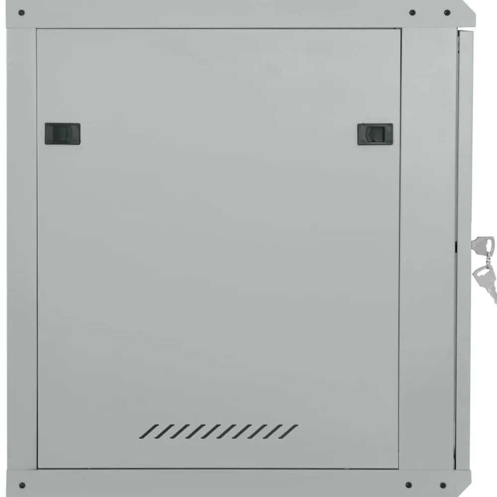 vidaXL Armario de red con almacenamiento 60 x 60 x 65 cm Acero Gris