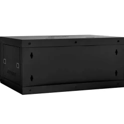 vidaXL Armario de red con almacenamiento 60 x 35 x 28 cm Acero Negro Sale