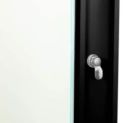 vidaXL Armario de red con almacenamiento 60 x 35 x 28 cm Acero Negro Sale