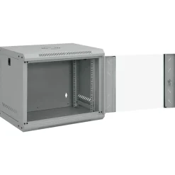 vidaXL Electrónica-Armario de red con almacenamiento 53 x 45 x 45 cm Acero