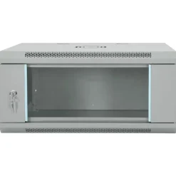 vidaXL Electrónica-Armario de red con almacenamiento 60 x 45 x 28 cm Acero