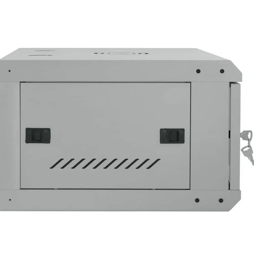 vidaXL Electrónica-Armario de red con almacenamiento 60 x 45 x 28 cm Acero