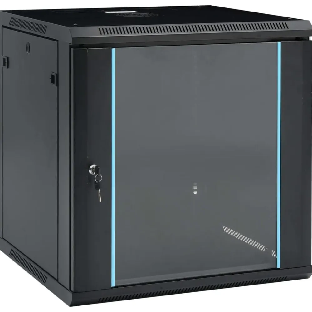 vidaXL Electrónica-Armario de red de pared 12U 19" IP20 600x600x640 mm
