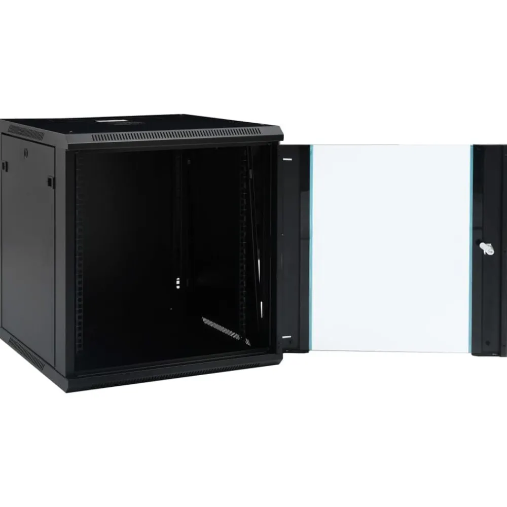 vidaXL Electrónica-Armario de red de pared 12U 19" IP20 600x600x640 mm
