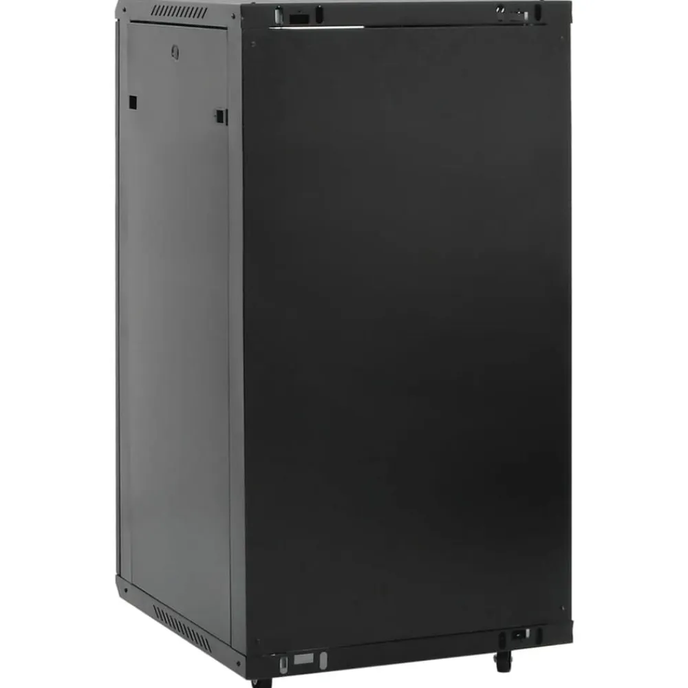 vidaXL Electrónica-Armario de red 22U con patas giratorias, 19", IP20, 60 x 60 x 120 cm