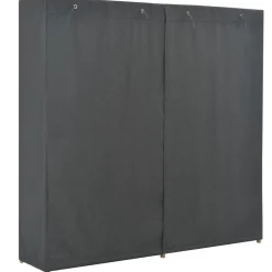 vidaXL Armario de tela 200x40x170 cm Gris Outlet