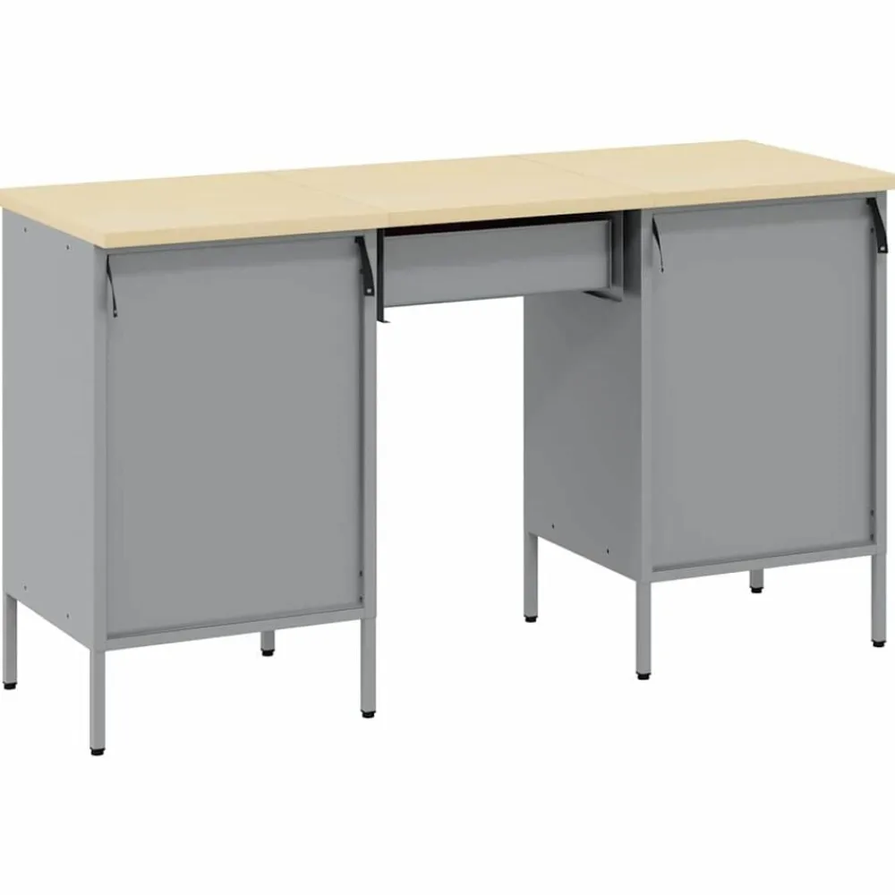 vidaXL Armario de trabajo 3 pcs Madera Ingenierizada y Acero Rojo Discount