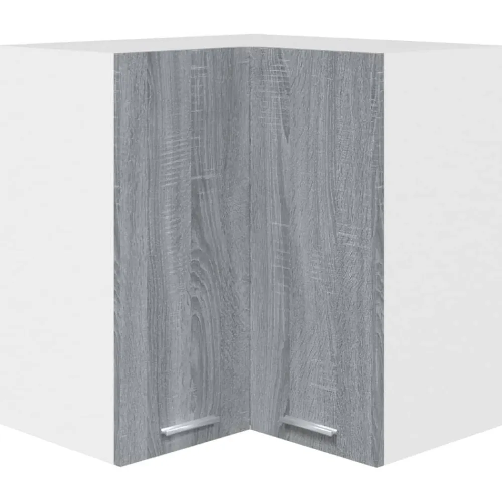 vidaXL Armarios Y Almacenamiento-Armario esquinero colgante "Lyon" 57x57x60 cm madera de ingeniería