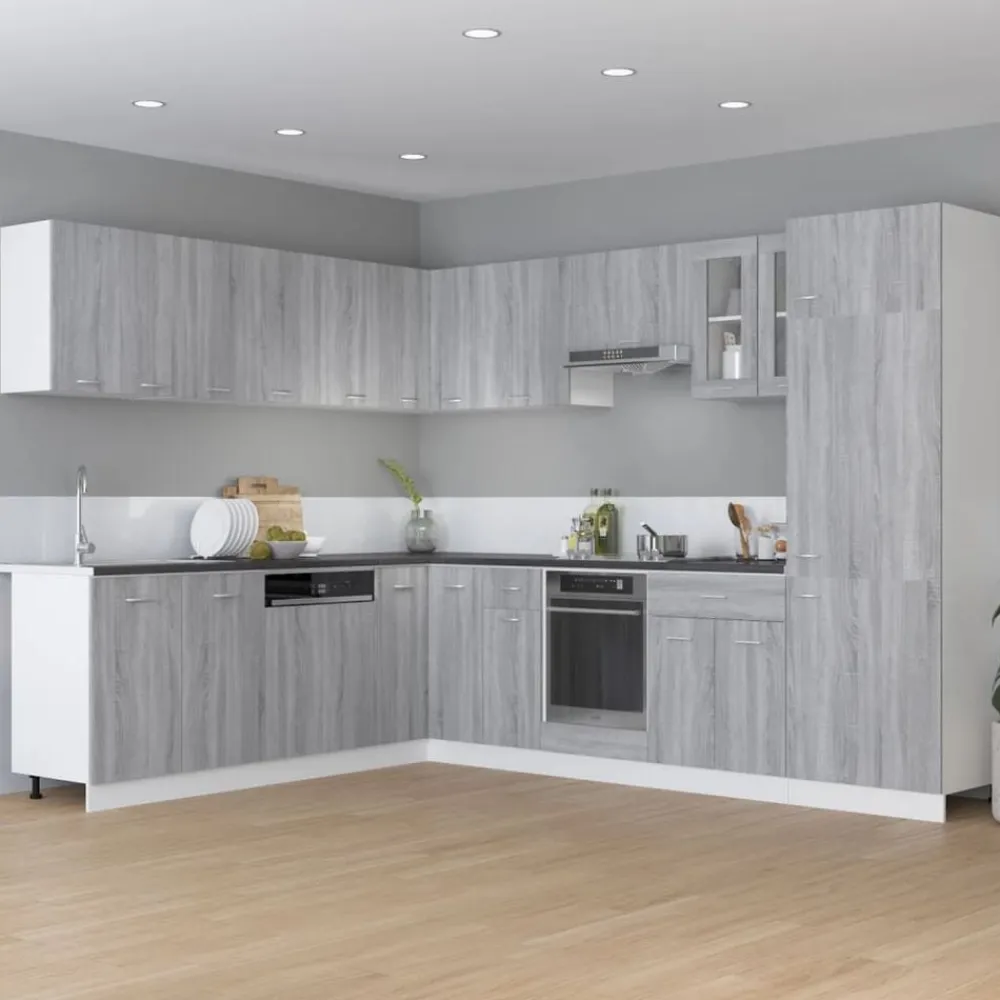 vidaXL Armarios Y Almacenamiento-Armario esquinero colgante "Lyon" 57x57x60 cm madera de ingeniería