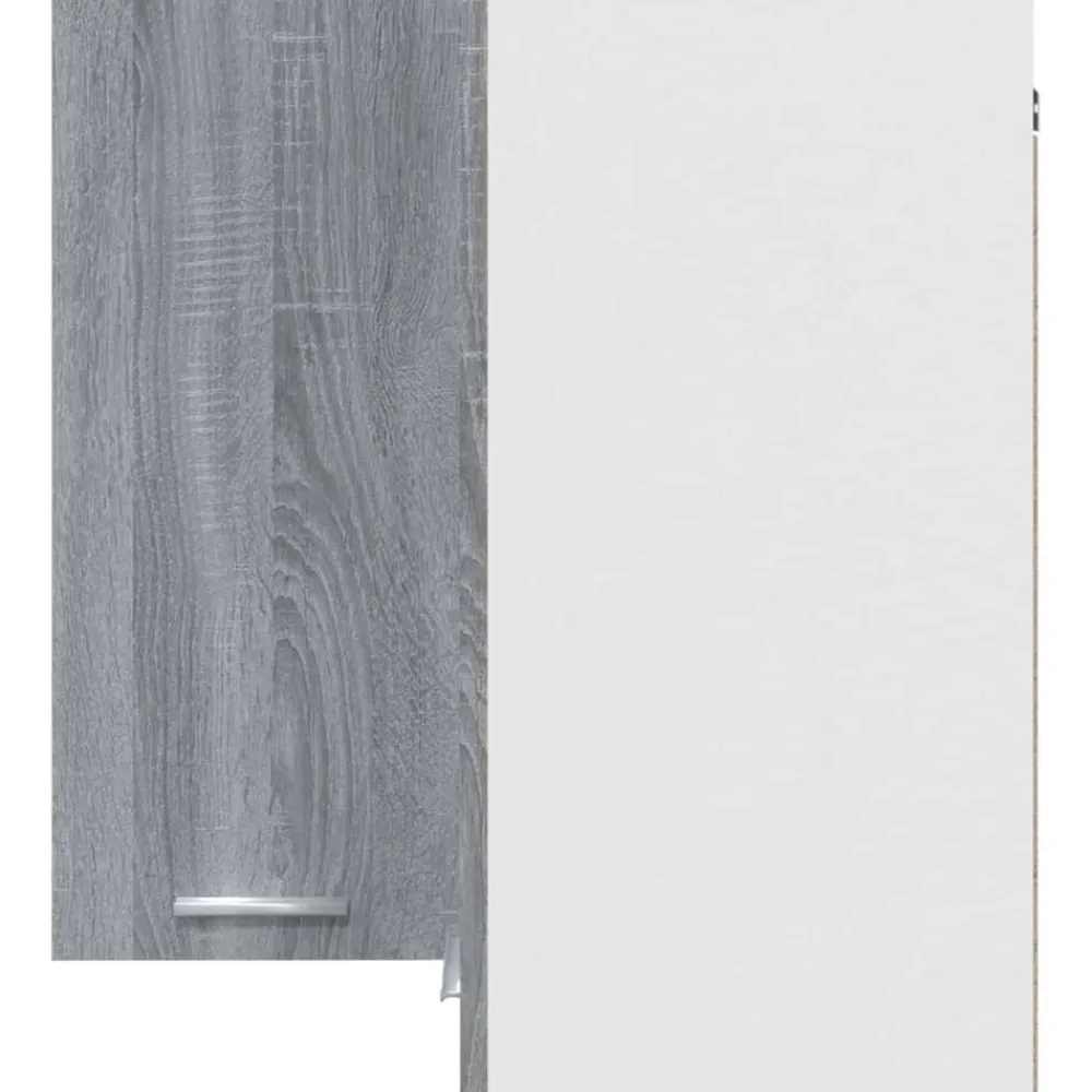 vidaXL Armarios Y Almacenamiento-Armario esquinero colgante "Lyon" 57x57x60 cm madera de ingeniería