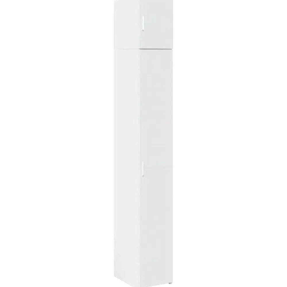 vidaXL Armarios Y Almacenamiento-Armario estrecho madera de ingeniería 30x42,5x225 cm