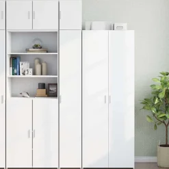 vidaXL Armarios Y Almacenamiento-Armario estrecho madera de ingeniería 30x42,5x225 cm