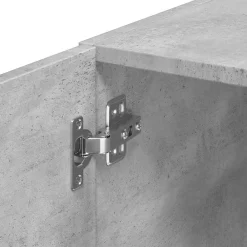 vidaXL Armario estrecho madera ingeniería gris hormigón 30x42,5x225 cm Gris hormigón New