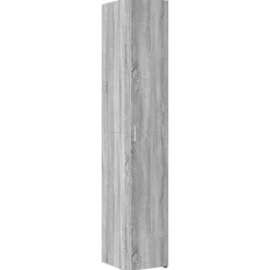 vidaXL Armarios Y Almacenamiento-Armario estrecho madera ingeniería 30x42,5x225 cm