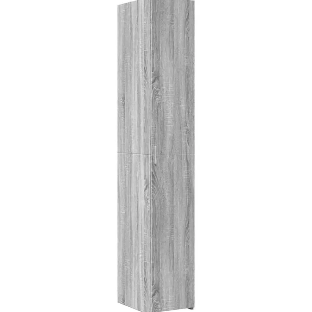 vidaXL Armarios Y Almacenamiento-Armario estrecho madera ingeniería 30x42,5x225 cm