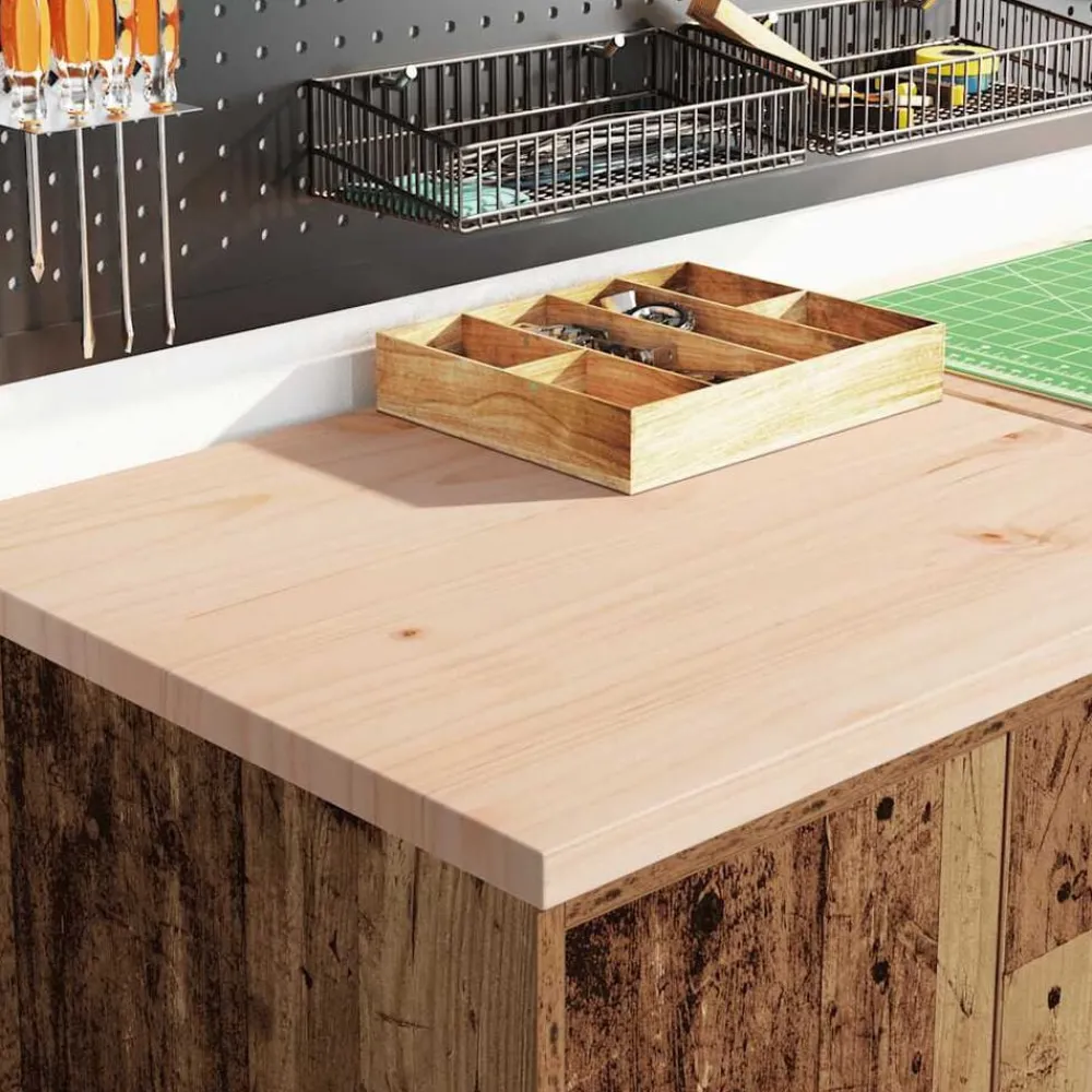vidaXL Armario garaje madera vieja 60x51x85 cm Madera maciza de pino Madera antigua New