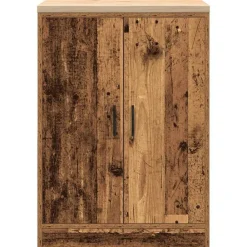 vidaXL Armario garaje madera vieja 60x51x85 cm Madera maciza de pino Madera antigua New