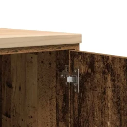 vidaXL Armario garaje madera vieja 60x51x85 cm Madera maciza de pino Madera antigua New