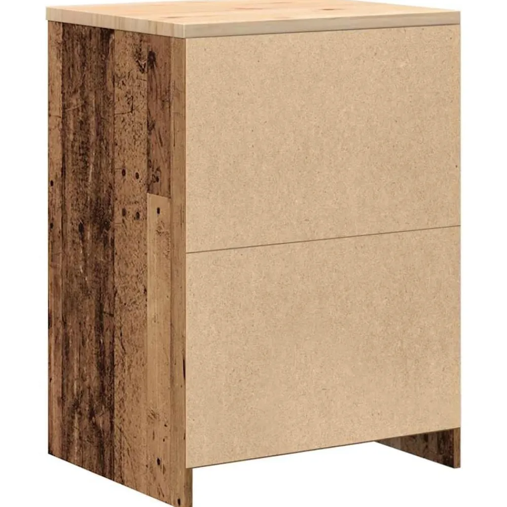 vidaXL Almacenamiento Industrial-Armario garaje madera vieja 60x51x85 cm Madera maciza de pino