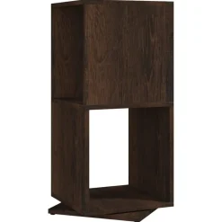 vidaXL Armario giratorio aglomerado 34,5x34,5x75,5 cm Roble ahumado