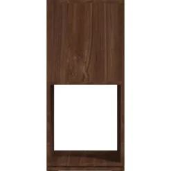 vidaXL Estanterías-Armario giratorio aglomerado roble marrón 34,5x34,5x75,5 cm