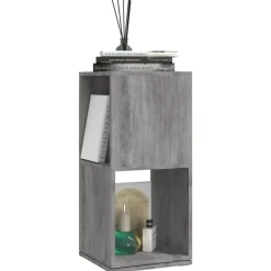 vidaXL Armario giratorio aglomerado gris hormigón 34,5x34,5x75,5 cm Gris hormigón Online