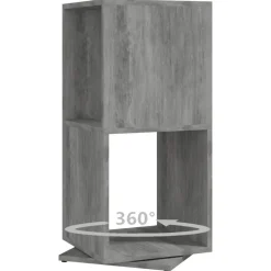 vidaXL Armario giratorio aglomerado gris hormigón 34,5x34,5x75,5 cm Gris hormigón Online