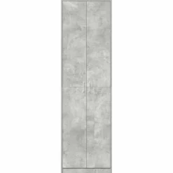vidaXL Armario Gris Concreto 55 x 25 x 189 cm Madera de ingeniería Gris hormig&oacute;n