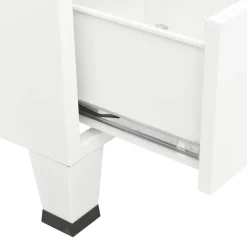 vidaXL Armario industrial de metal 90x50x180 cm Blanco Best