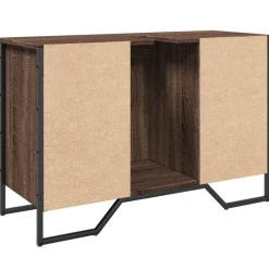 vidaXL Conjuntos De Muebles-Armario lavabo baño madera ingeniería marrón roble 91x35x60 cm