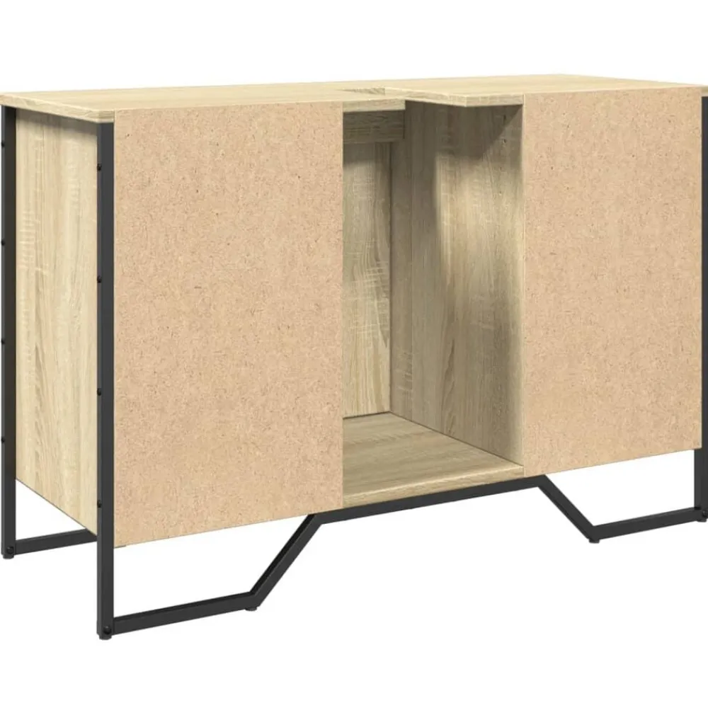 vidaXL Armario lavabo baño madera ingeniería 91x35x60 cm Roble Sonoma Outlet