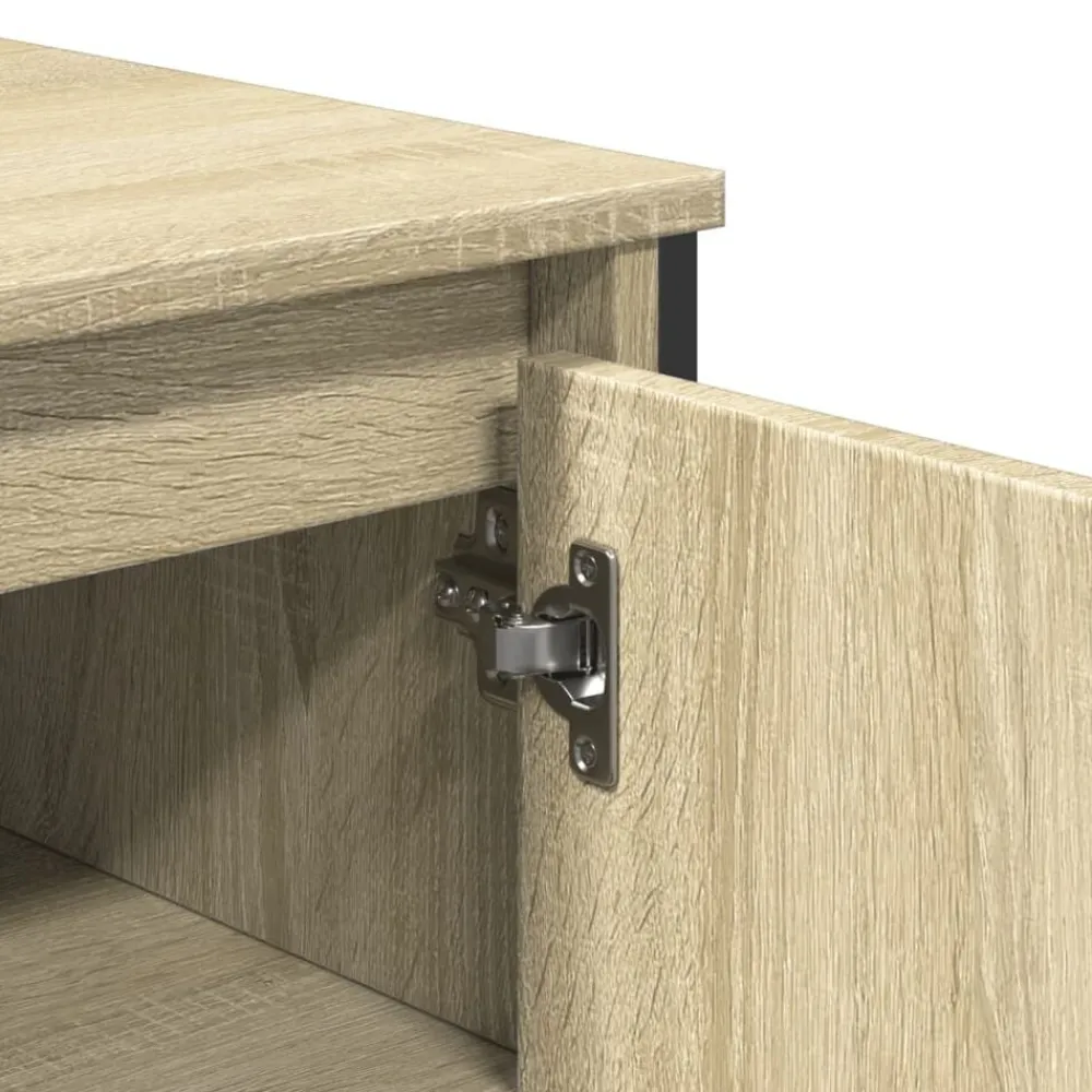 vidaXL Armario lavabo baño madera ingeniería 91x35x60 cm Roble Sonoma Outlet