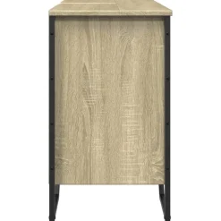vidaXL Armario lavabo baño madera ingeniería 91x35x60 cm Roble Sonoma Outlet