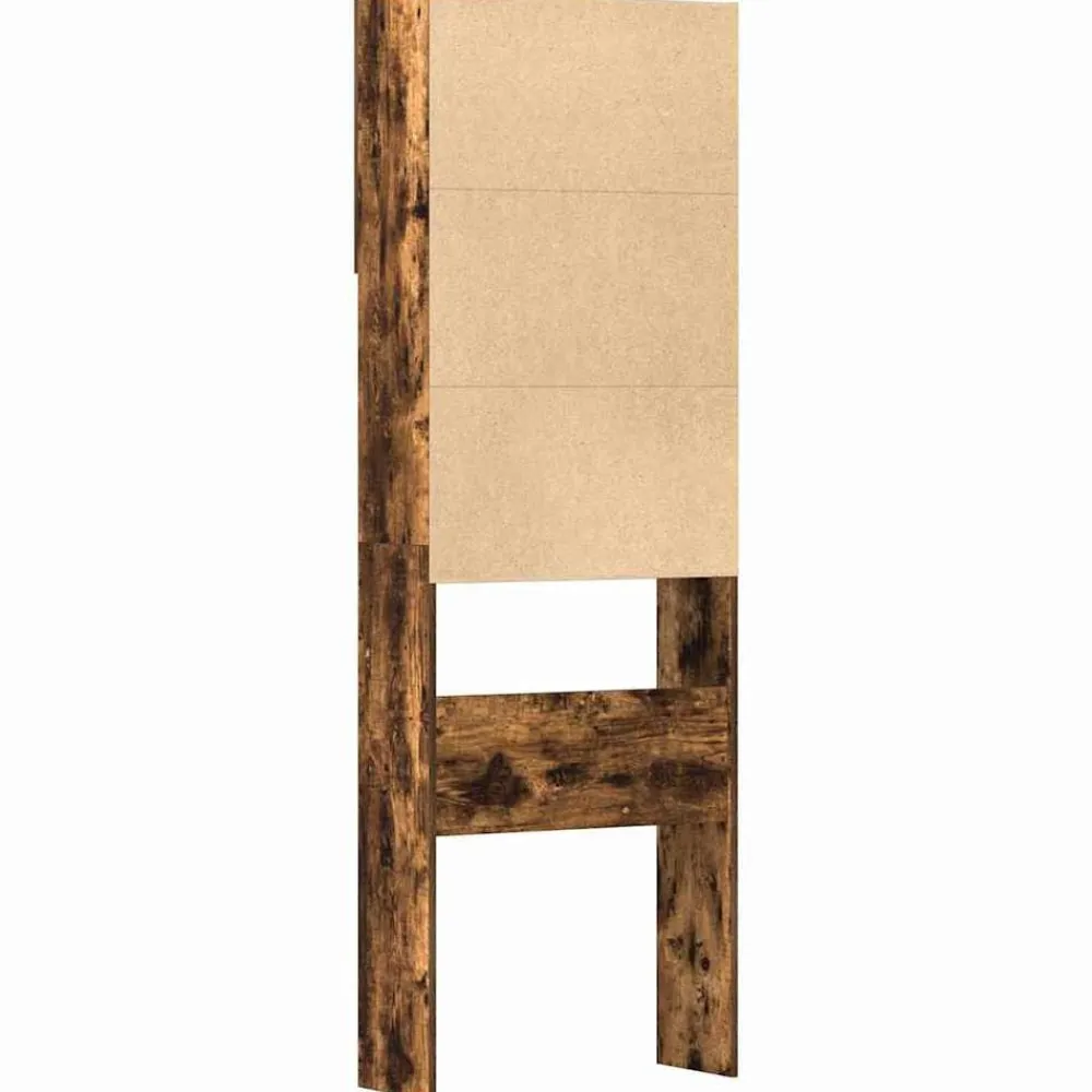 vidaXL Armario lavadora madera ingeniería 64x24x190 cm Roble ahumado Outlet