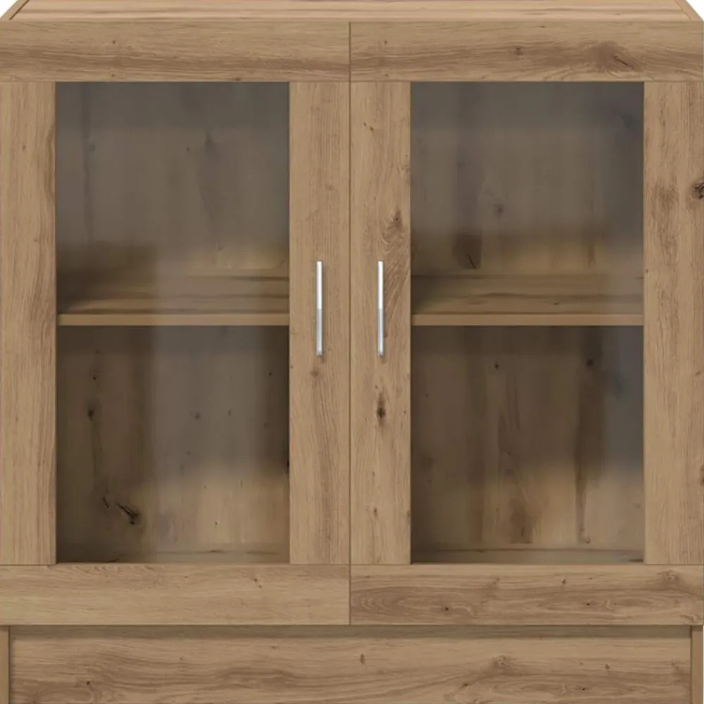 vidaXL Estanterías-Armario libros madera ingeniería 82,5x30,5x80 cm