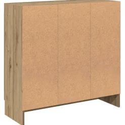 vidaXL Estanterías-Armario libros madera ingeniería 82,5x30,5x80 cm