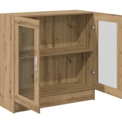 vidaXL Estanterías-Armario libros madera ingeniería 82,5x30,5x80 cm